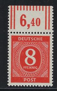 Germany AM Post Scott # 536, mint nh, var. rotary print