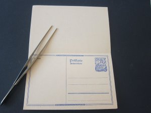 Germany Postal Stationery Folded Postcard mint 