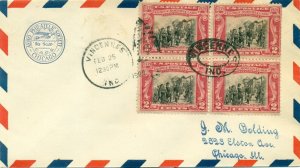 SCOTT # 651 B/4 FDC, AERO PHILATELIC SOCIETY , NEAT SCRIPT ADDRESS, GREAT PRICE!