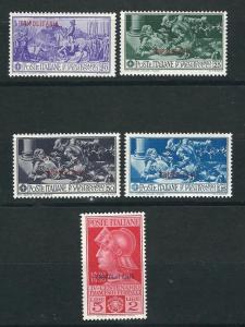 Tripolitania 38-42 Sas 64-68 MNH F/VF 1930 SCV $94.00