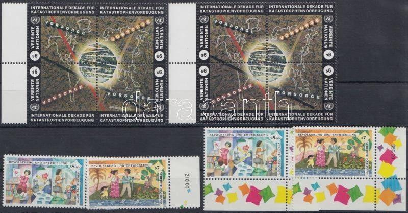 UN Vienna stamp 2 blocks of 4 + 4 diff. stamps MNH 1994 WS169612