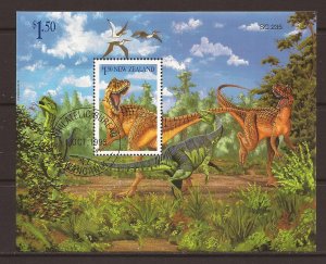 1993 New Zealand - Sc 1184a - used VF - Mini Sheet - Dinosaurs