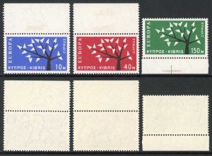 Cyprus SG224/26 1963 Europa Set of 3 M/M