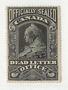 Canada Sc #OX3  QV  Dead Letter Office black OG/MH FVF