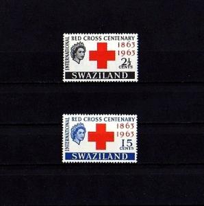 SWAZILAND - 1963 - QE II - RED CROSS - CENTENARY - MINT - MNH - SET!