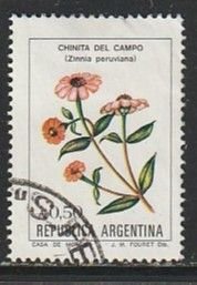 1985 Argentina - Sc 1523 - used VF - 1 single - Flowers