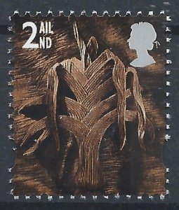 GB Wales 2000 - 2nd Leek band at right Perf 14 - SG W83a MNH