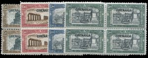 Italian Colonies, Cyrenaica #B13-16 (Sass. 38-41) Catâ¬200, 1927 National...