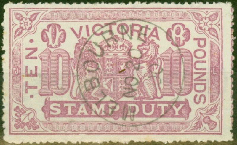 Victoria 1884 £10 Mauve SG279 V.F.U