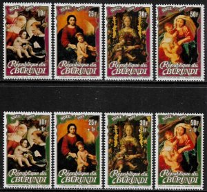 Burundi #607-10, B91-4 MNH Set - Christmas