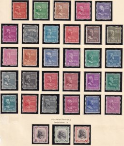 U.S Sc# 803 / 834 (Prexie) 1938 Presidential complete set MNH CV $131.10