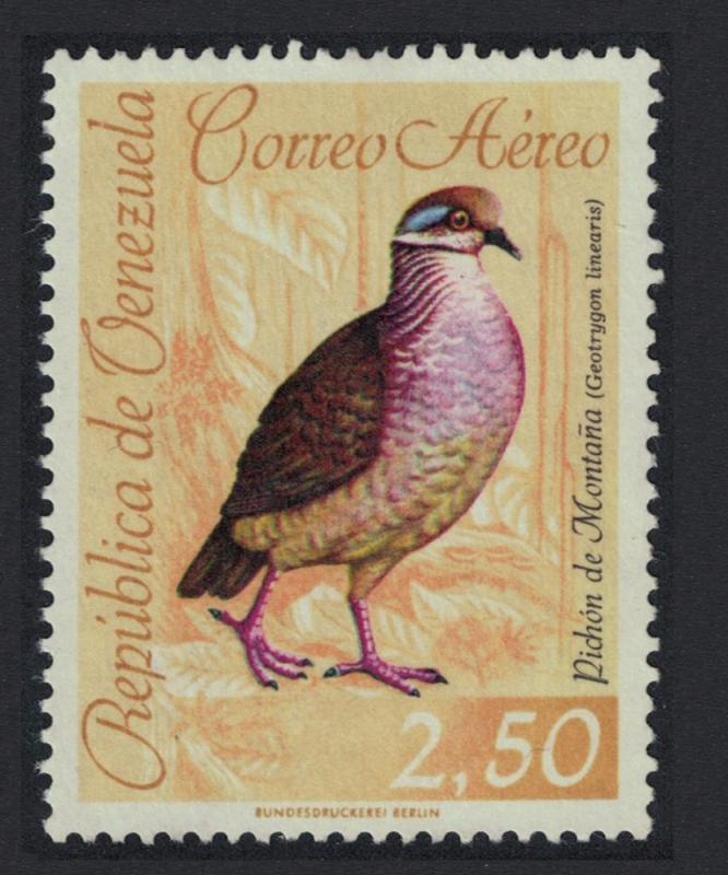 Venezuela Lined Quail dove Bird 1v 2.50B canc KEY VALUE SG#1762 SC#C818 CV£5.5