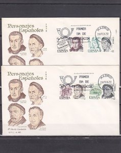 Spain, Scott cat. 2083-2086. Personalities & Composer issue. First day covers. ^