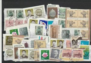 Korea Stamps on Paper Ref 32243
