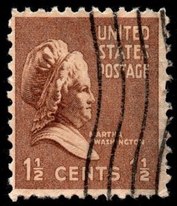 U.S. Scott #805: 1938 1.5¢ Martha Washington, Used, F/VF