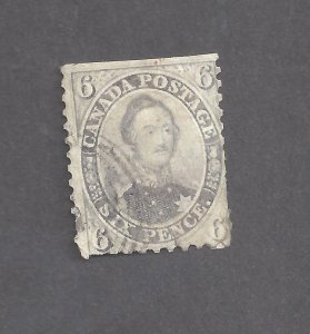 CANADA # 13 USED 1859 6 PENCE HRH PRINCE ALBERT BS29421