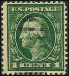 USA SC# 538 Washingtom 1c Rotary Press perf 11x10 Used SCV $9.00