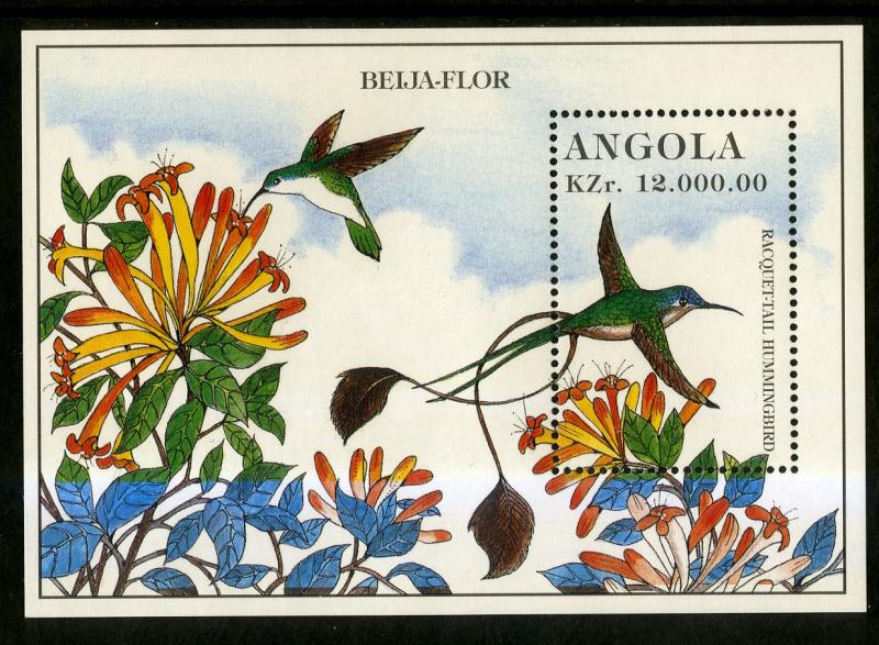 ANGOLA 960 MNH S/S SCV $2.75 BIN $1.75 BIRDS