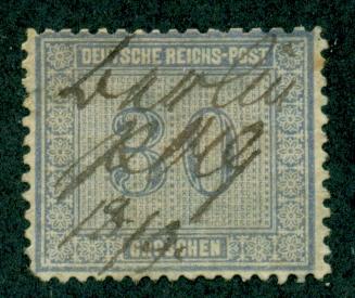 Germany #13  Used  Pen Cancel  F-VF  Scott $525.00  Thins