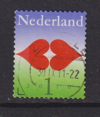 Netherlands  #1361  used 2010  hearts 1