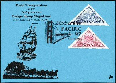 Sc. 3130-1 Pacific 97 Triangles Dragon Card FDC