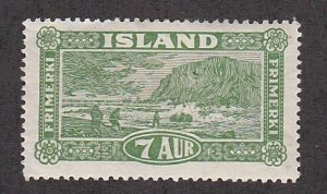 Iceland # 144, Landing the Mail, Mint Hinged, 1/3 Cat.