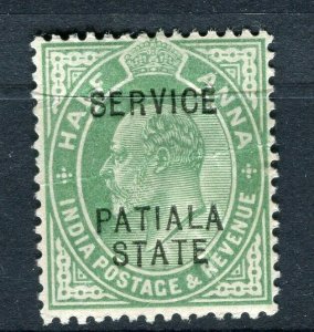 INDIA; PATIALA early 1900s ED VII issue Mint hinged Shade of 1/2a. value