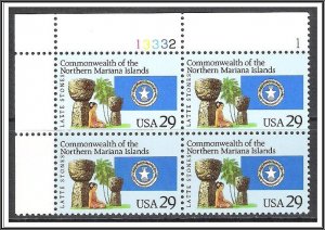 US Plate Block #2804 Mariana Islands MNH