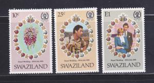 Swaziland 382-384 Set MNH Royal Wedding