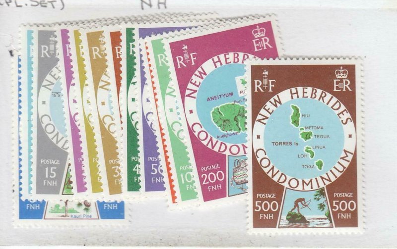 NEW HEBRIDES BRITISH # 238-250 VF-MNH COMPLETE SET CAT VALUE $17.75