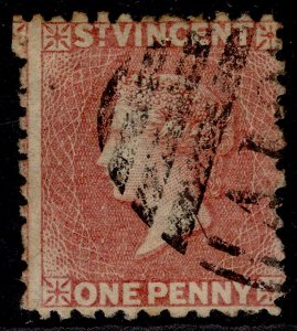 ST. VINCENT QV SG5, 1d rose-red, FINE USED. Cat £20.