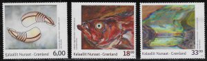 Greenland Scott #'s 545 - 547 MNH