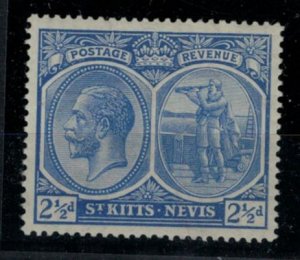 St. Kitts Nevis 1921 SG44 2 1/2d KGV Definitive - MNH