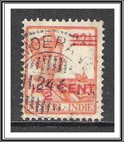 Netherlands Indies #145 Queen Wilhelmina Surcharged Used