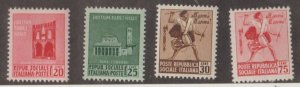 Italy - Social Republic Scott #18-21 Stamps - Mint NH Set