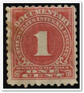 R196 1¢ Documentary Stamp (1914) MNH*