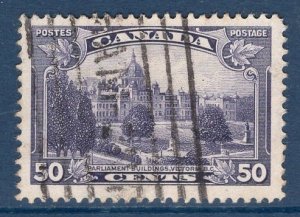 Canada   #226  used  1935  parliament buildings  50c