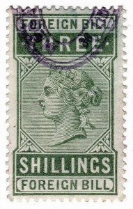 (I.B) QV Revenue : Foreign Bill 3/- (1881)