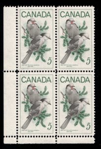 CANADA - 5c Gray Jay 1968 SC478 Mint NH Block