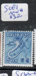 RYUKYU ISLANDS    SC E1       MNH          P0604B H