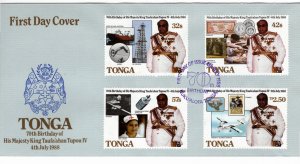 Tonga 1988 Sc 668-71 FDC