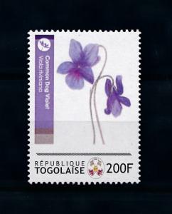 [78827] Togo  Flora Flowers Blumen Common Dog Violet  MNH