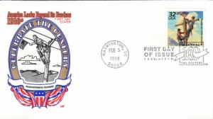 #3183e Transcontinental Phone Line Farnam FDC