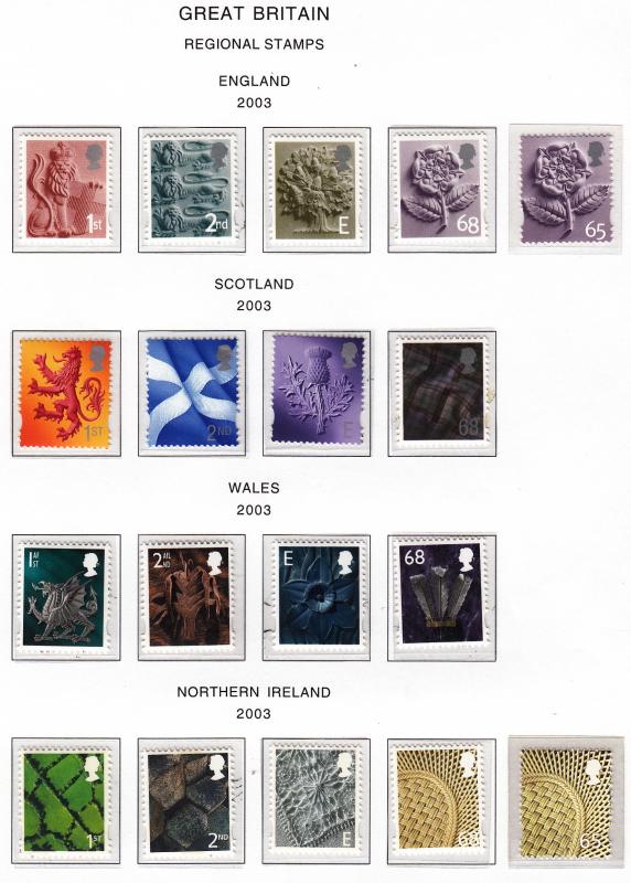 Great Britain Machin, mixed cancellations, dark scan