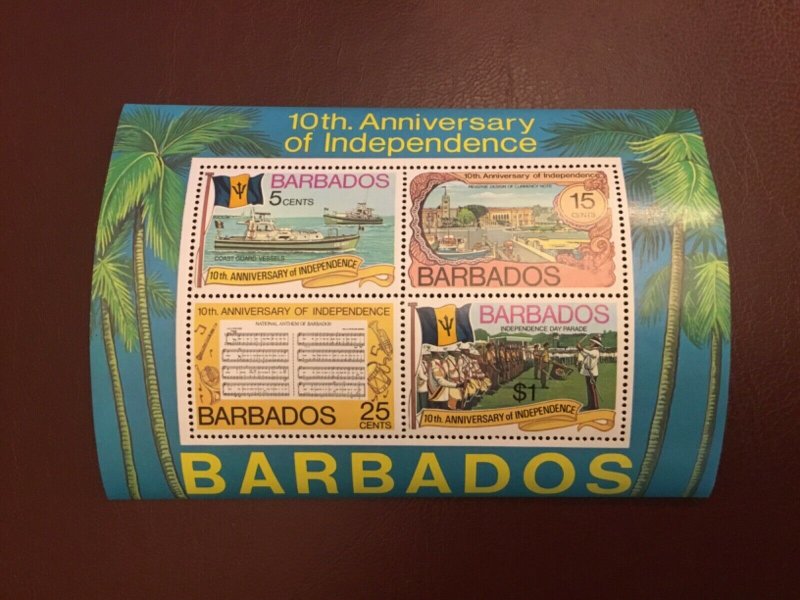 ICOLLECTZONE  Barbados 451a Sheet VF NH