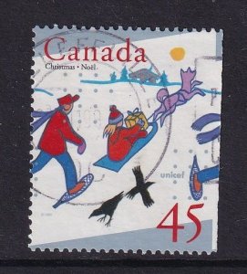 Canada  #1627 used 1996  Christmas 45c