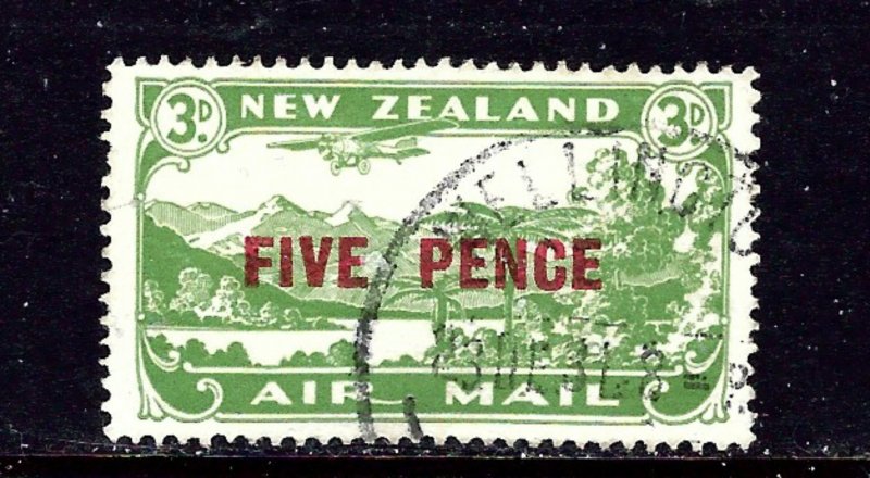 New Zealand C4 Used 1931 surcharge