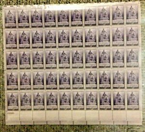 902   13th Amendment 75th Anniversary MNH 3 c Sheet of 50  1940 