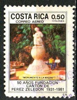 Costa Rica; 1982: Sc. # C878: O/Used Single Stamp