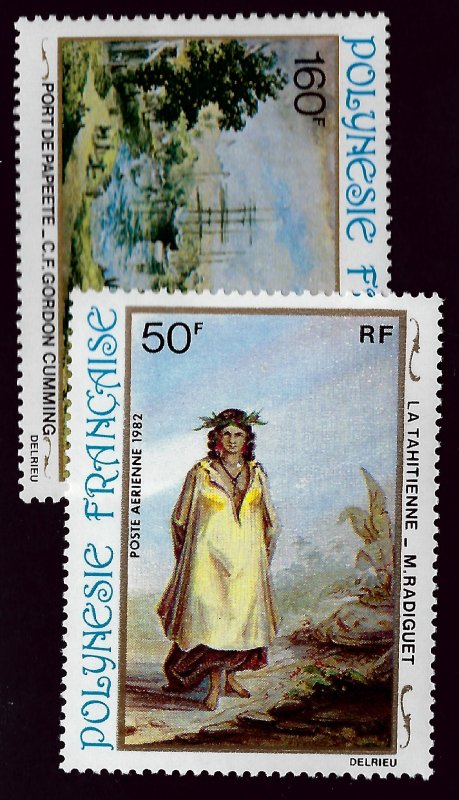 French Polynesia SC C197-C198 MNH VF...Worth a Close look!!